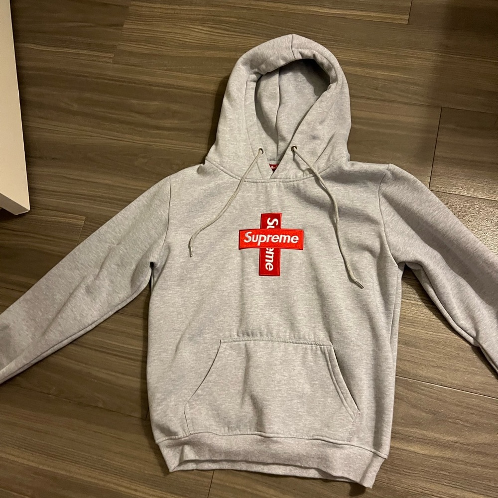 🔥Supreme cross hoodie